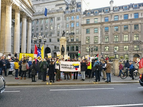Protest outside the Bank of England 1
